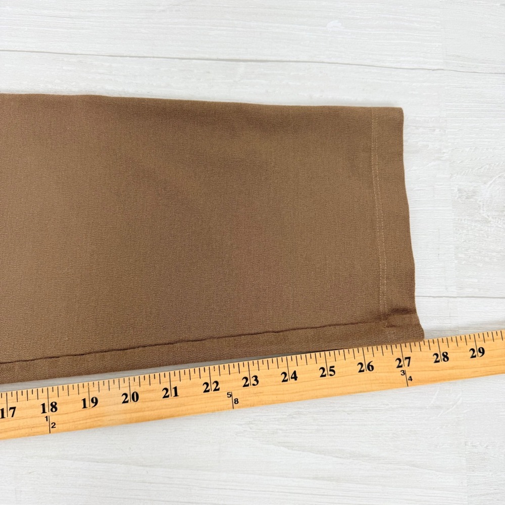 Eileen Fisher Washable Stretch Crepe Ankle Pants Women L Brown Pull On Neutral - Picture 13 of 15